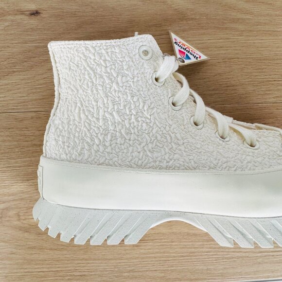 ⭐Converse Chuck Taylor Lugged 2.0 Jacquard Sz 5 Mens Shoes Sneaker Beige A00876C - Picture 5 of 9